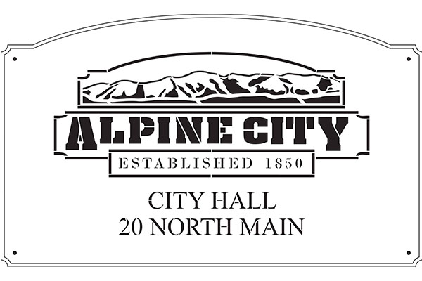 Alpine City Hall Sign
