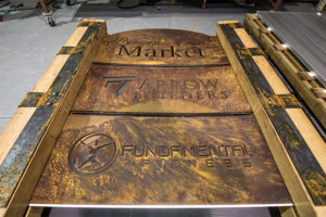 Custom Rustic Monument Signs