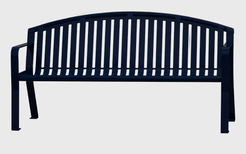 Classic Arched Public Park Benches