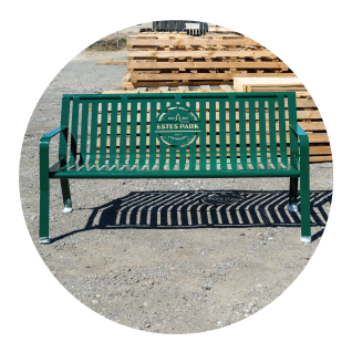 Powder Coated Benches For Parks-01