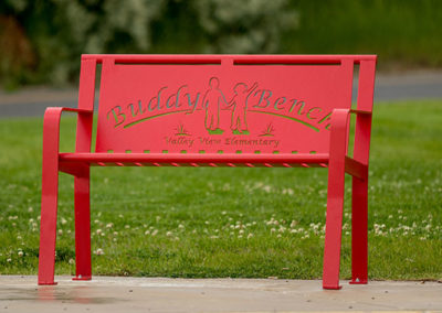 Bright Red Buddy Benches