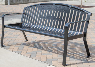 Black Round Top Benches