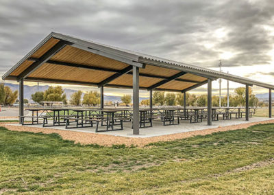Custom Steel Pavilions For Public Parks