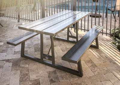 Poolside Picnic Tables