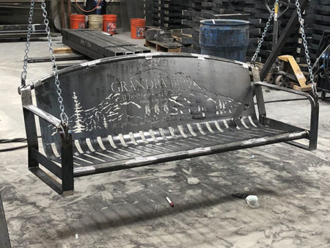 Bench Memorial Swing - Smith Steelworks