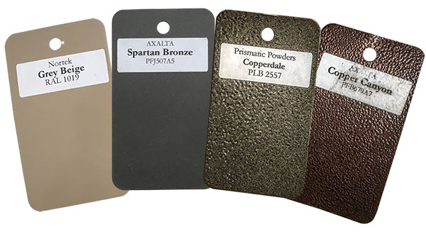 Powder Coating Color Samples For Benches
