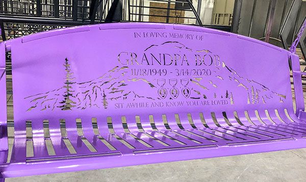 Bench Memorial Swings For Veterans Bench Memorial Swings For Veterans