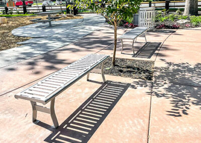 Park Front Backless Benches