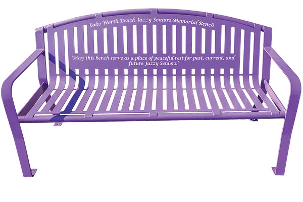 Classic Arch Purple Memory Bench
