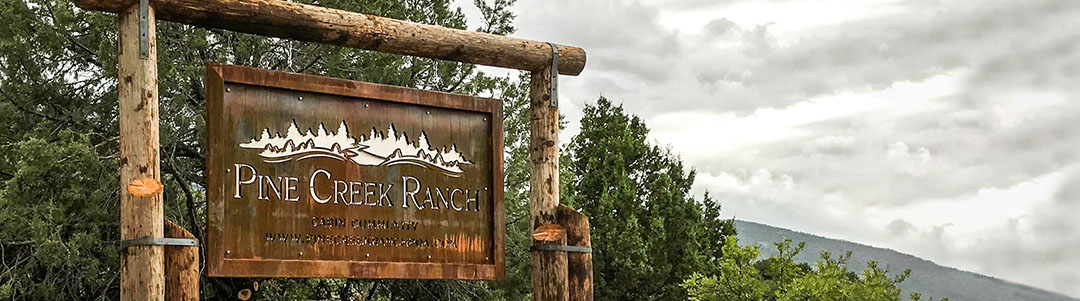 Rustic Metal Ranch Signs
