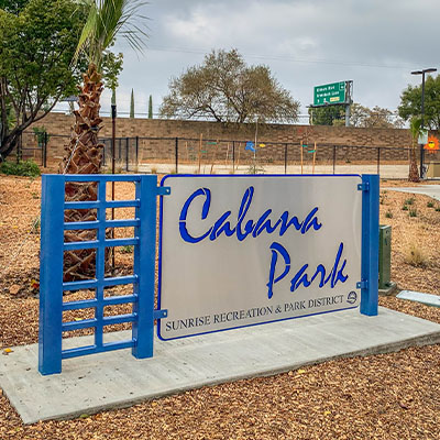 Cabana Park Sign Manufacturer