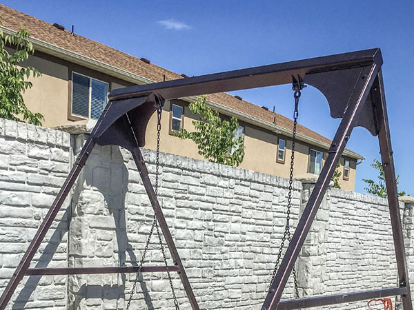 Metal Swing Frame For Large Benches