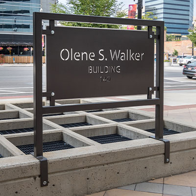 Olene S Walker Building Sign