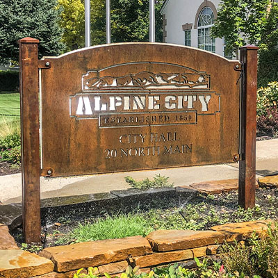 Rustic Finish City Entrance Sign Manufacturers