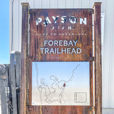 Payson Utah Trailhead Signage