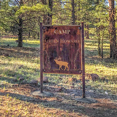 Rustic Campground Name Signs