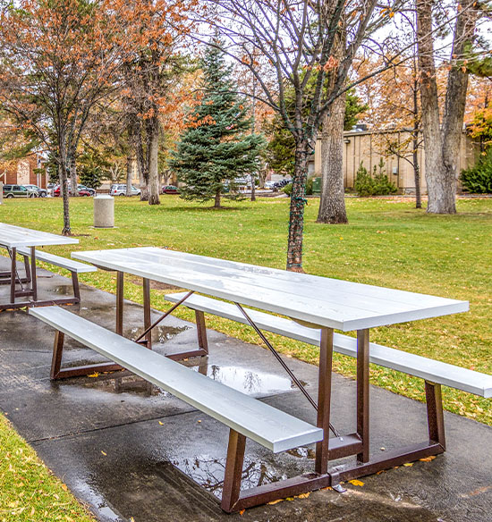 Cold Weather Aluminum Picnic Tables