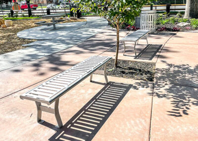 Backless Provo City Benches