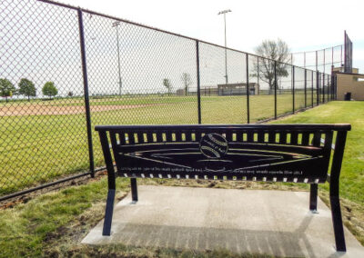 Baseball Field Memorial Benches