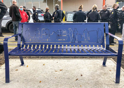 Custom Memorial Benches For Police Officers