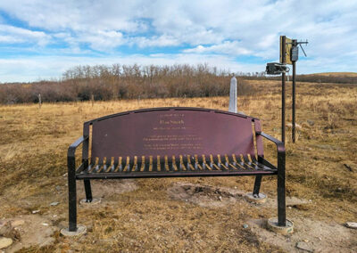 Dan Smith US Canada Border Memorial Bench