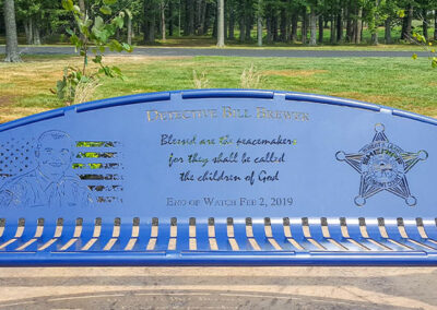 Detective Memorial Swing Benches For Parks