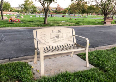 Grandparent Memorial Bench For Cemeteries