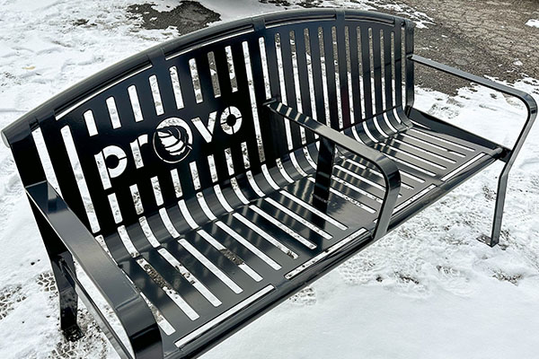 Provo Logo Bus Stop Benches