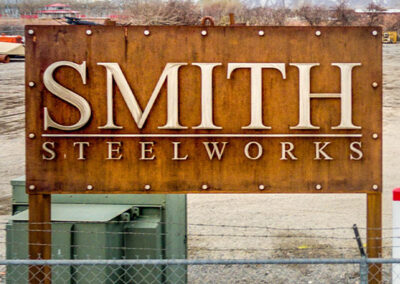 Smith Steelworks Modern Rust Business Signs