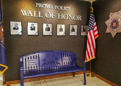 Wall of Honor Police Memorial Bench