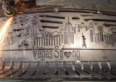Vegas Strong Custom Memorial Bench
