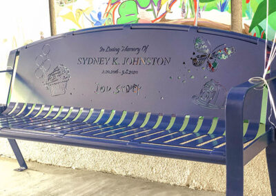 Whimsical Child Memorial Bench