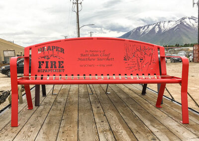 Draper Fire Chief Memorial Bench
