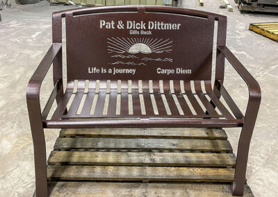 Life Is A Journey Memorial Bench