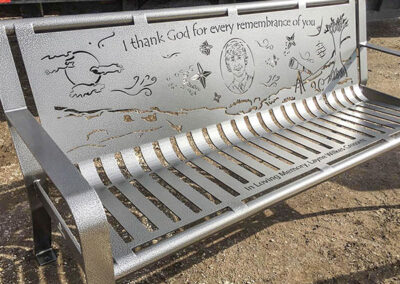 Personalized Artwork For Memorial Benches