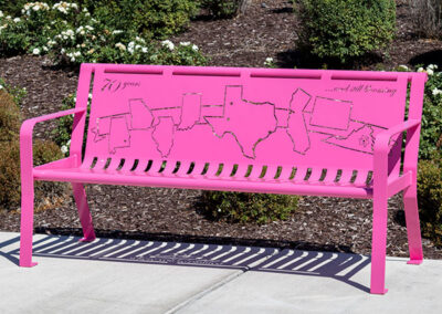 State Themed Memory Bench