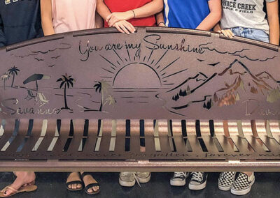 You Are My Sunshine Sibling Memory Bench