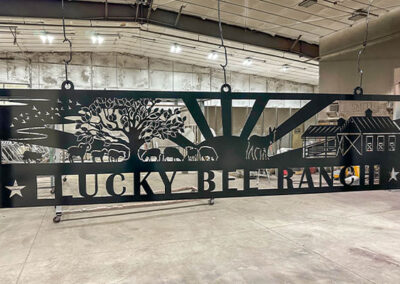 Personalized Laser Cut Metal Ranch Signage