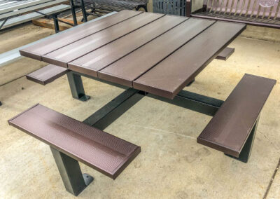 Aluminum Square Leg Park Tables
