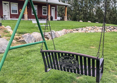 Front Porch Metal Swing Benches
