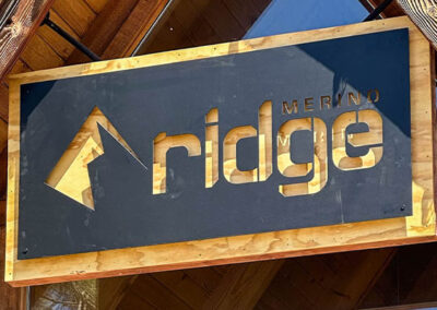 Laser Cut Metal Ridge business Sign