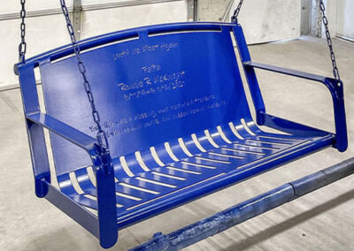 Smith Steelworks Memorial Bench Swing Products