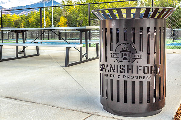 Trash Receptical For Pickle Courts