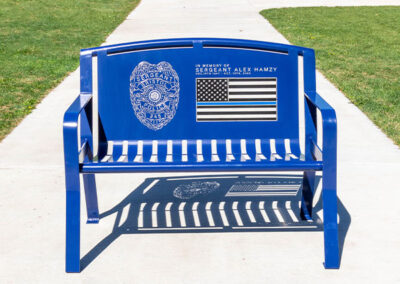 Blue Sergeant Memorial Bench