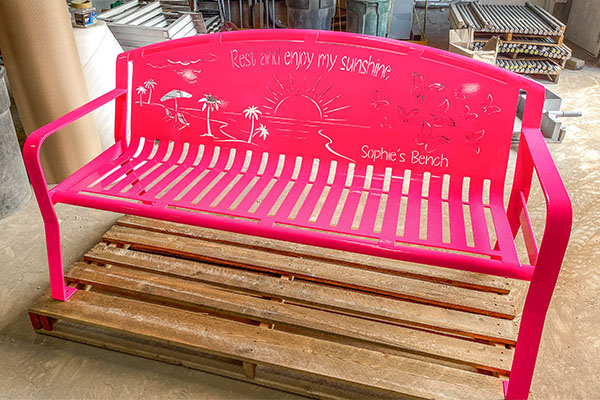 Custom Pink Bench For Sophie
