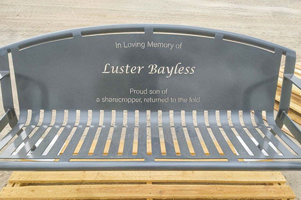 Metal Memorial Benches For A Park