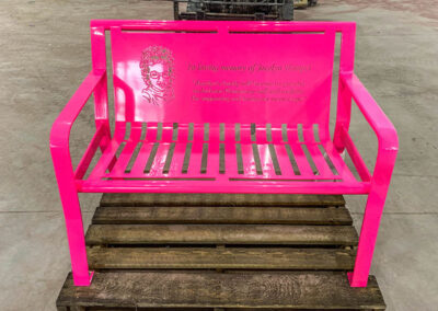 Pink Grandchild Memorial Benches