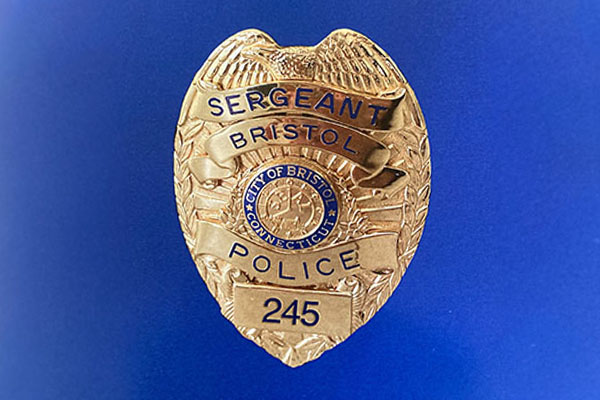 Thin Blue Police Bench Badge