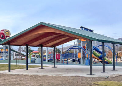 Modern Glulam Playground Pavilions