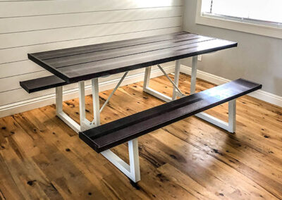 Farmhouse Style Aluminum Picnic Table